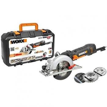 Worx WX439 Sierra Circular WorxSaw XL 480W 46mm, Negro