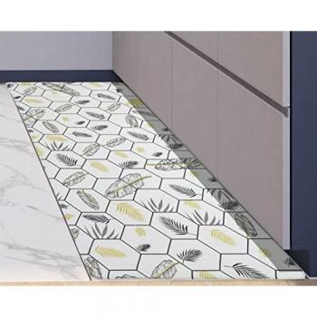 Alfombra de Cocina Antimanchas y Antideslizante de Vinilo y Viscoelástica 45x120 cm Diseño Panal