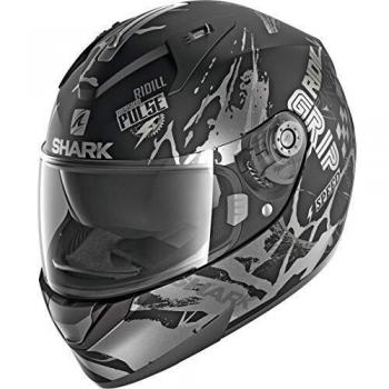 Shark Casco de moto RIDILL 1.2 DRIFT-R MAT KAS, Negro/Gris, L