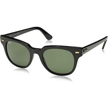 Ray-Ban Meteor Polarized Iridium Square Sunglasses, Black, 51.0 mm