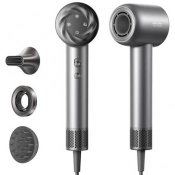 Secador de Pelo Dreame Glory Mix, 1600 W, Alta Velocidad 110000 RPM, 3 Boquillas Magnéticas, Control de Temperatura NTC, Secado Iónico con Fragancia Personalizada, Ligero