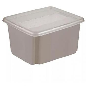 Keeeper Caja de Almacenaje 24 Litros Urban Grey Emil&Emilia, capacidad 24 litros, dimensiones 41,5x35,5x22 cm, color Urban Grey, colección Emil&Emilia