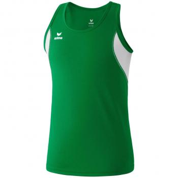 Erima Singlet - Camiseta de running para hombre, color verde, talla L