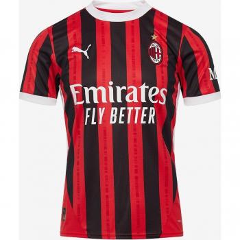 AC Milan PUMA Home Shirt 2024-25, Male, Short Sleeve, Size: Small, Color: Red/Black