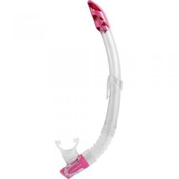 Cressi Gamma Tubo de Snorkel, Mujer, Transparente/Rosa, Talla única