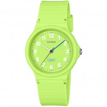 Casio Pop Analog Women's Watch - Lime Green Bio-Based Resin Strap and Dial, Quartz LQ-24B-3B