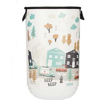 Cesto para la Ropa Sucia Kipit Road Multicolor 40 L (34 x 52,3 x 34 cm) Plástico