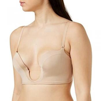 Wonderbra Ultimate Plunge, Sujetador con Escote Para Mujer, Beige
