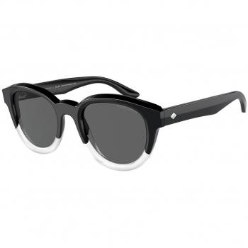 Giorgio Armani AR8181 5996B1 Women's Sunglasses - White Acetate Panthos Design