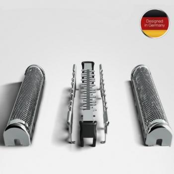 CombiPack Braun Series 8-83M Plata - Cartucho de Cuchilla y Lámina de Recambio para Afeitadoras Braun Series 8