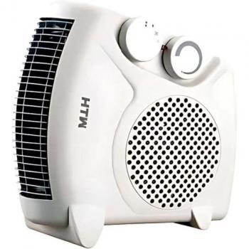 Calefactor Cerámico Eléctrico Slim 2000W con 2 Potencias Multiposición Negro