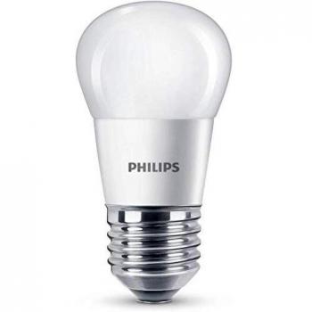 Philips 8718696474969 - Bombilla esférica mate LED, luz blanca cálida, 4 W, equivalente a 25 W, casquillo E27, no regulable