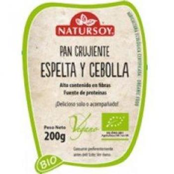 PAN CRUJIENTE ESPELTA Y CEBOLLA BIO 200GR NATURSOY