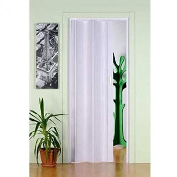 Puerta Plegable de Interior en PVC Mod. Monica 83x214 cm Color Blanco Pastel