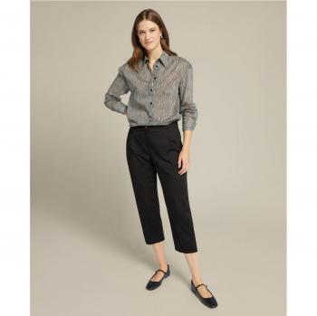 Pantalón recto capri de tejido sostenible
