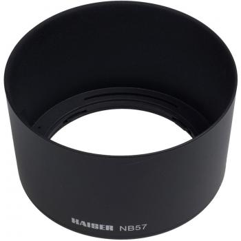 Kaiser 6896 - Parasol para Objetivos Nikon AF-S DX 55-300 G ED VR, Negro