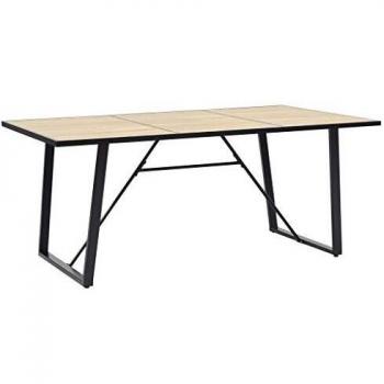 vidaXL Oak MDF Dining Table 200x100 cm (78.7x39.4)