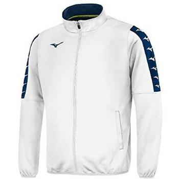 Mizuno Nara Track Children's Jacket - Unisex, White, 8 Years