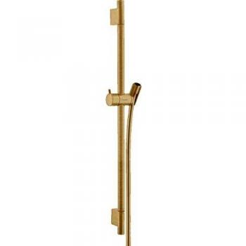 Barra de ducha Hansgrohe Unica S Puro 65 cm con manguera de ducha, bronce cepillado