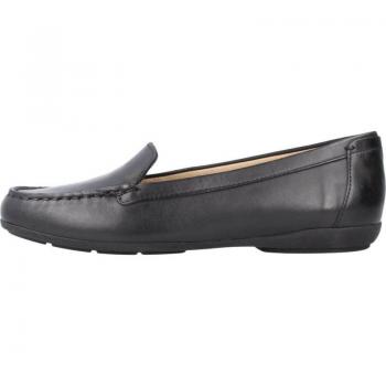 Mocasines Mujer Geox D Annytah Moc A Negro - Diseño elegante, material de alta calidad, suela antideslizante, plantilla acolchada, estilo casual y cómodo