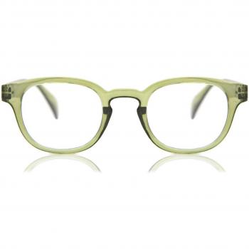 Croon Montel Army Green Men's Eyeglasses Green Size +1.00 - Blue Light Block Available