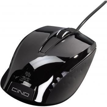 Hama Cino - Ratón (USB, Oficina, Rueda, Óptico, Cable, Negro)
