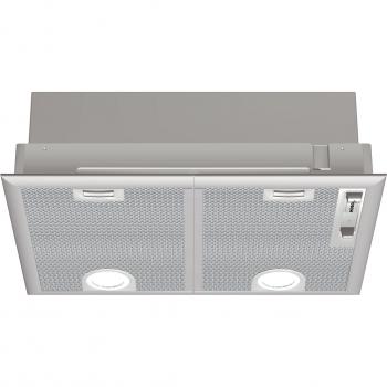Bosch DHL555B - Campana Extractora de Cocina Incorporada, 650 m³/h, 36 Db, Color Plata, Ancho de 50 cm