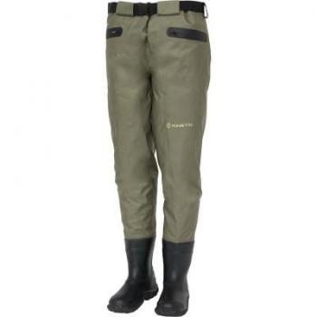 Pantalón de Caza Kinetic Classic Gaiter Bootfoot Talla S, Color Oliva, Impermeable y Transpirable con Botas Integradas