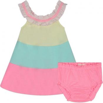 Conjunto de bebé niña Billieblush de vestido y bloomer 100% algodón