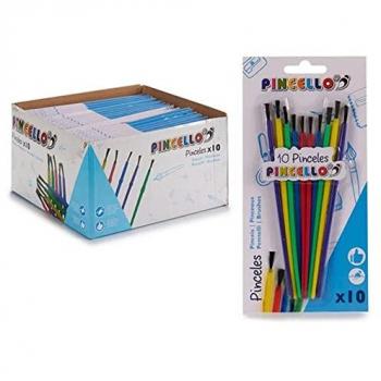Set de 10 Pinceles para Pintura DAM - Medidas: 11x1x22 cm