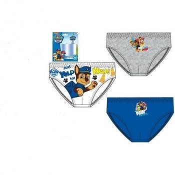 Pat' Patrouille Slip Patrulla Canina Pack/3 Niños Color Gris/Azul Talla: 6
