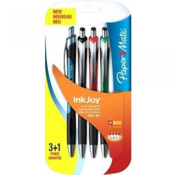 PaperMate Inkjoy 550 - Bolígrafo retráctil de punta de bola