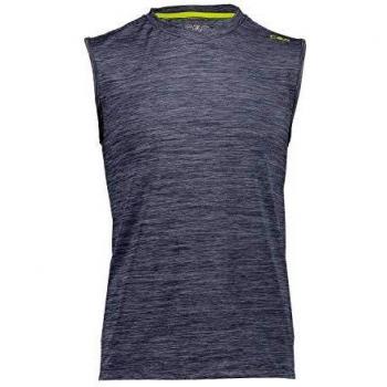 CMP Sleeveless Stretch T-Shirt with UPF 40 Protection Camiseta, Hombre, Blue Pluto, 50
