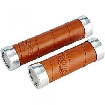 Brooks Grips de Cuero Deslizante (130 + 130 mm) – Honey – New22 Guidolina, Unisex, Dorado, tamaño estándar