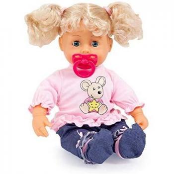 Bayer Design Muñeca Bebé, Interactive Baby con Un Chupete Color cabello rubio 93813AA , color/modelo surtido