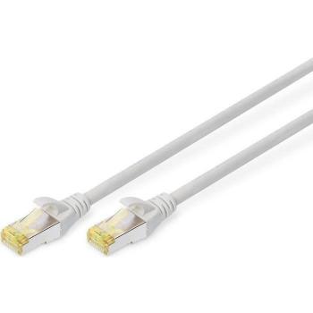 Cable de conexión Digitus CAT 6A S/FTP, 0.5 m, gris, juego de 10 piezas