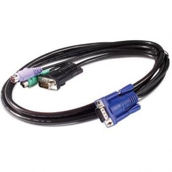 Schneider Electric AP5254 Cable de APC KVM, PS/2m-3.6m