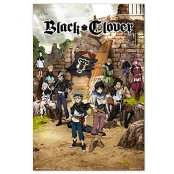 Grupo Erik Póster Black clover black bull Squad and Yuno - Lamina decorativa/Póster Producto con licencia