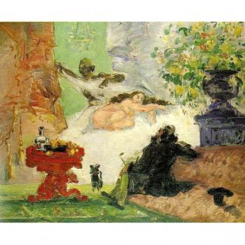 molympia por Paul Cezanne. 100% pintado a mano. Óleo sobre lienzo. Reproducción de alta calidad. Envío gratis