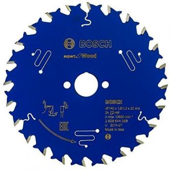 Bosch Hoja de Sierra Circular Expert For Wood 140x20x1,8mm, 24 Dientes Microteq de Carburo