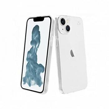 Muvit Recycletek Funda Transparente para Apple iPhone 14, Material TPU, Diseño Trasero, Compatible con Apple iPhone 14