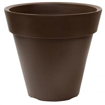 Maceta Wellhome Ale-X 50cm Blanca - Resistente a Impactos, Ø50x45 cm, bronce