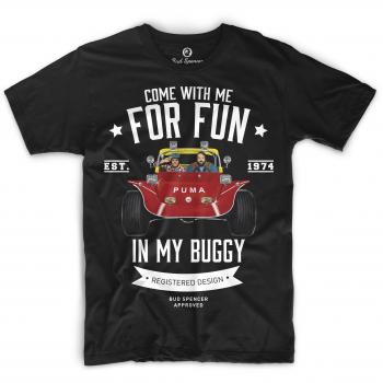 Bud Spencer Camiseta de manga corta para hombre con texto en alemán Two wie Pech und Schw Negro L