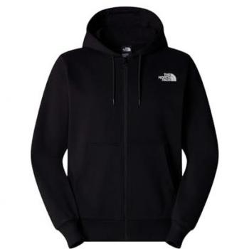 The North Face Simple Dome Full Zip Hoodie - Intense Black - XL - 70% Cotton, 30% Polyester