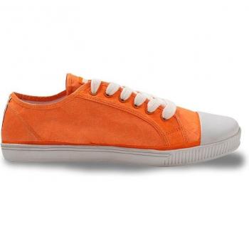 Zapatillas deportivas de mujer en color naranja con cordones - T38