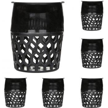 Demiawaking 6pcs Plástico Juego de Redes para Tabla de Billa Drop Bolsillos Billar Tabla de Piscina Forros
