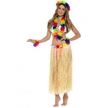 Smiffy'S 44592 Conjunto Hawaiano Arco Iris Con Guirnalda, Diadema Y Muñequera, Multicolor