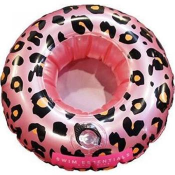 Soporte Hinchable para Latas Swim Essentials Leopard Pink 17 cm
