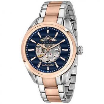 Maserati Traguardo Men's Watch, Only time, Made of Stainless Steel, Rose Gold PVD - R8823112005