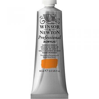 Winsor & Newton Professional - Pintura acrílica tubo 60 ml, color Naranja